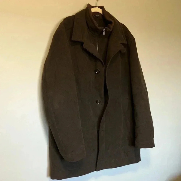 Hugo Boss brown inside zipped jacket button  coat - Picture 5 of 11